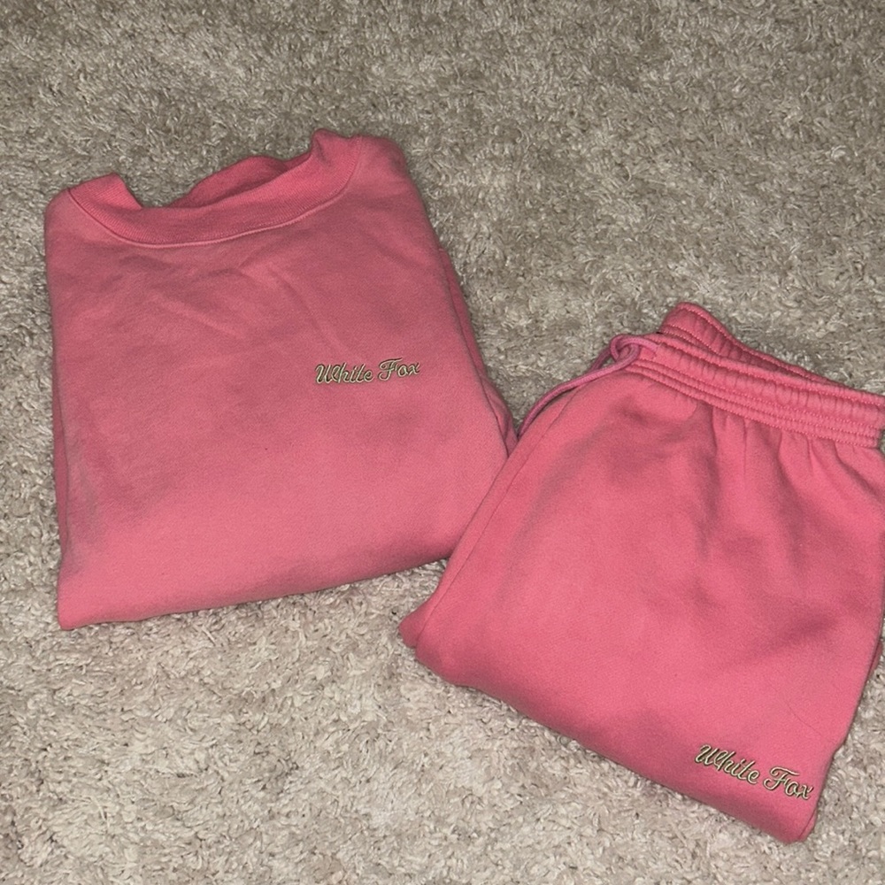 White fox sweat set